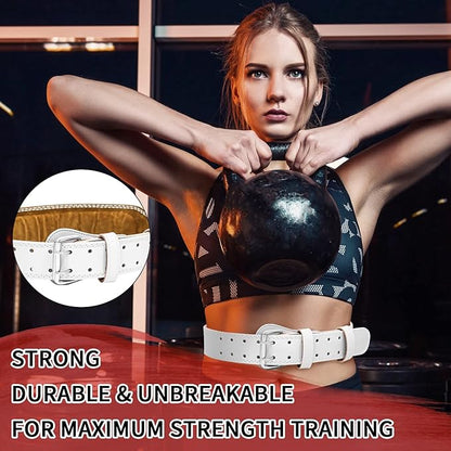 Leather Weight Lifting Belt for Men and Women