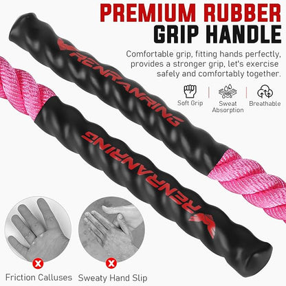 Jump Rope, 3lb 4lb 5lb Weighted Jump Rope 9.8ft Heavy