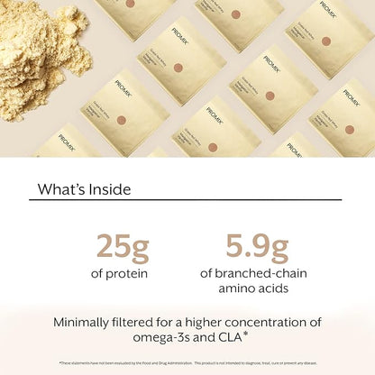 Promix Whey Protein Powder, Vanilla - 5lb Bulk - Grass-Fed & 100% All Natural - ­Post Workout Fitness & Nutrition Shakes, Smoothies, Baking & Cooking Recipes - Gluten-Free & Keto-Friendly