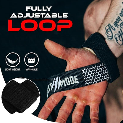 BEAST RAGE Lifting Straps for Weightlifting, Weight Lifting Straps Gym Power Workouts Lifting Wrist Straps Padded Cotton Men Women Support Lifters Deadlift Straps Hard Pull Exercise Straps