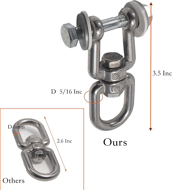 Upgraded 360° Swivel Heavy Bag Mount for Punching Bag Hanger. Heavy Bag Hanger for Yoga, Gym, Swing Chairs, and Hammocks Heavy Bag Mount. Punching Bag Hanger, Box Bag Hanger for Hanging Heavy Bag.
