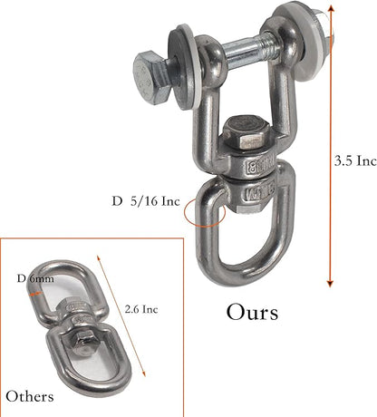Upgraded 360° Swivel Heavy Bag Mount for Punching Bag Hanger. Heavy Bag Hanger for Yoga, Gym, Swing Chairs, and Hammocks Heavy Bag Mount. Punching Bag Hanger, Box Bag Hanger for Hanging Heavy Bag.