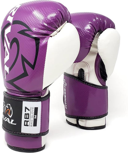 RIVAL Boxing RB7 Fitness Plus Bag Gloves, Ergo Strap System and High-Density Layered Padding for Heavy Bag and Mitt Work
