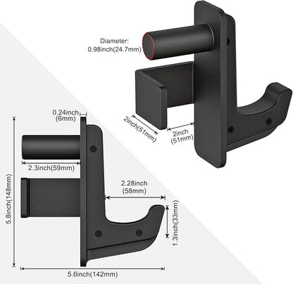 SELEWARE Solid Steel J Hooks for 2" x 2" or 3" x 3" Tube 1" or 5/8" Hole 2