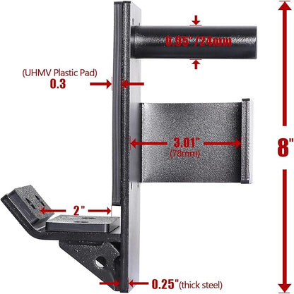 SYL Fitness J-Hooks for Squat/Power Rack - Available 2"x2" and 3"x3", Heavy
