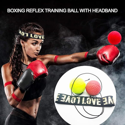Boxing Reflex Ball with Headband Set