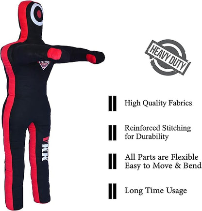 Sports Brazilian JIU Jitsu Grappling Submission Throwing Dummy Punching Heavy Bag Kick Boxing Dummies UNFILLED