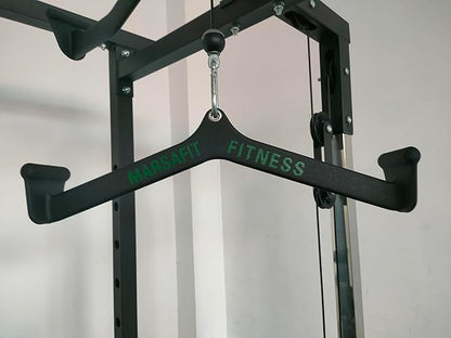 Home Gym Fitness Rowing T-bar V-bar Pulley Cable Machine Attachments, Bicep Curl Tricep Lat pulldown Bar Back Strength Training Handle Grips Lat Pull Down Bar Press Down Exercises