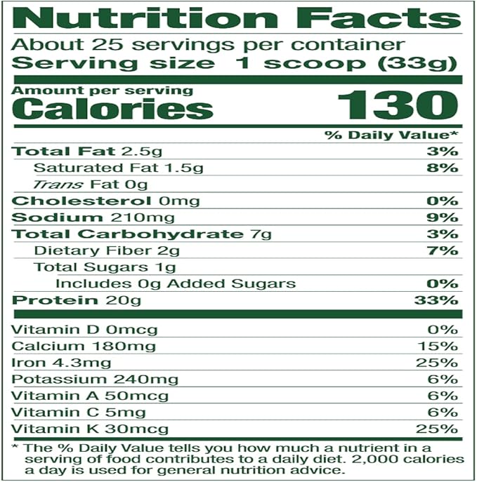 Vega Protein & Greens Powder, Chocolate, 28.7 Ounce