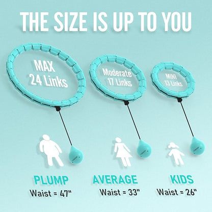 Weighted Hula Circle Hoops for Adults Weight Loss 47 Inch, 24 Detachable