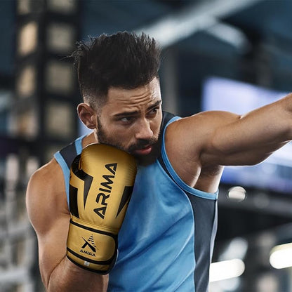Boxing Gloves - Premium PU Leather, Heavyweight - Ideal for Boxing, Kickboxing, Muay Thai & Fitness Training