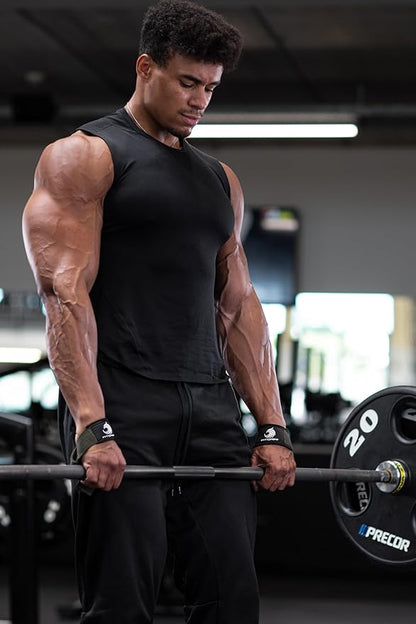 Fitgriff® Lifting Wrist Straps for Weightlifting, Gym, Deadlift, Workout (Made of Premium Cotton & Padded) - Men & Women