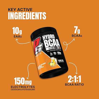 ProSupps HydroBCAA BCAA/EAA Full Spectrum Matrix, 7g BCAAs, 3g EAAs, 0g Sugar, 0g Carbs, 30 Servings, (Texas Tea Flavor)