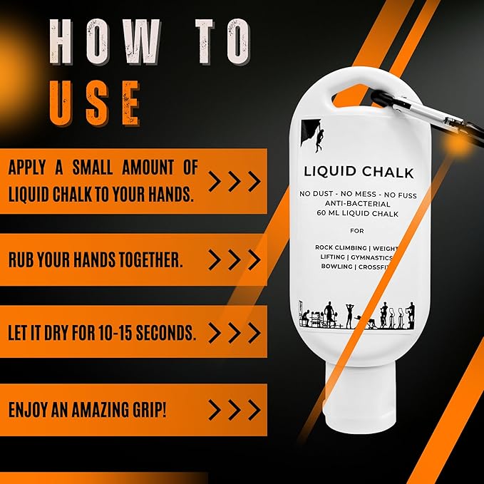 Liquid Chalk Weightlifting 250ML Gym Chalk Blocks Climbing Chalk Rock Climbing Chalk Lifting Chalk for Weightlifting Chalk Ball Spray Chalk Bulk Gymnastics Chalk Hand Chalk Holder Chalk Pole Sports