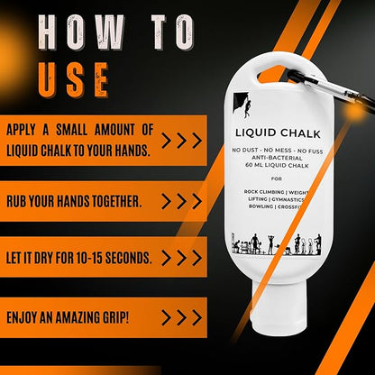Liquid Chalk Weightlifting 250ML Gym Chalk Blocks Climbing Chalk Rock Climbing Chalk Lifting Chalk for Weightlifting Chalk Ball Spray Chalk Bulk Gymnastics Chalk Hand Chalk Holder Chalk Pole Sports