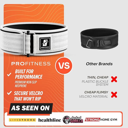 Weightlifting Belt for Men & Women - 4''