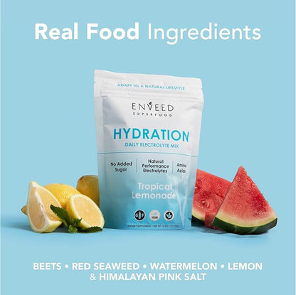 Hydration | Sugar Free Active Muscle Recovery Mix for Men & Women — Vitamin C, Zinc, Magnesium & BCAA Amino Acids | Maximize Workout Hydration with Premium Electrolytes — 20 Servings