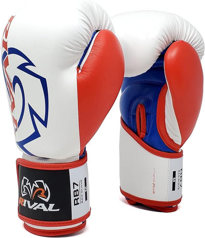RIVAL Boxing RB7 Fitness Plus Bag Gloves, Ergo Strap System and High-Density Layered Padding for Heavy Bag and Mitt Work