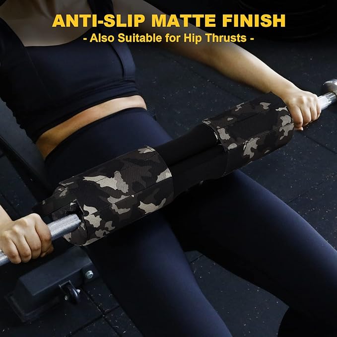 POWER GUIDANCE Barbell Squat Pad - Neck & Shoulder Protective Pad Anti-Skid Points for Squats, Lunges, Hip Thrusts, Weightlifting - Fit Standard and Olympic Bars