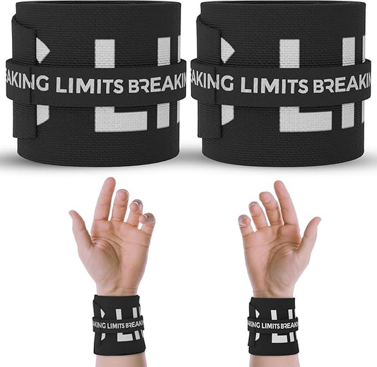 BREAKING LIMITS Cross Training Wrist Wraps - Gym Wrist Supports for Weightlifting, WOD Workouts & Calisthenics - Fitness Gear for Men & Women