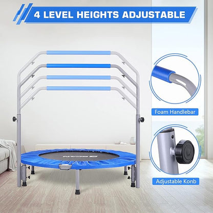 BCAN 40/48" Foldable Mini Trampoline Max Load 330lbs/440lbs