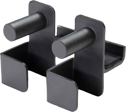 Fitness Reality 2816 Steel J-Hooks for Squat Rack 800 Lb. 2 Hooks,Black
