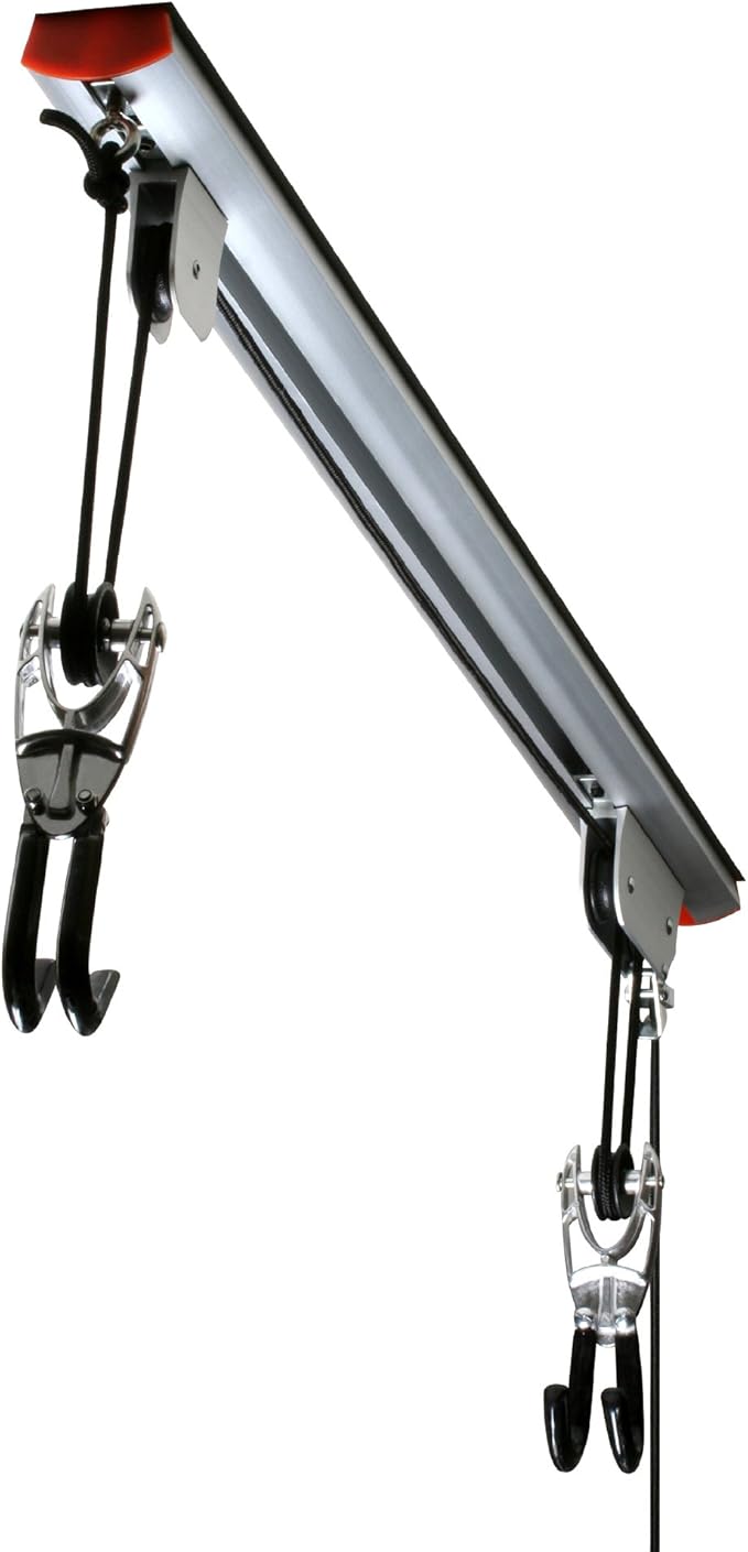 RAD Cycle Products Rail Mount Bike and Ladder Lift for Your Garage or Workshop Holds up to 75 Pounds No Mounting Board Needed