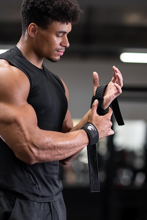 Fitgriff® Lifting Wrist Straps for Weightlifting, Gym, Deadlift, Workout (Made of Premium Cotton & Padded) - Men & Women