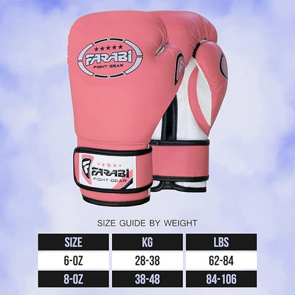 Farabi Sports Kids Boxing Gloves 4, 6, 8-oz Boxing Gloves for Kids Junior Boxing Gloves Youth Boxing Gloves Boys and Girls Boxing Training Gloves for MMA Muay Thai & Punching Bag