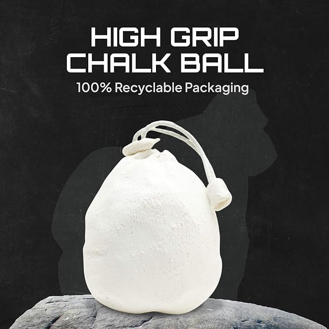 Beasty Chalk - Chalk Ball, 80 gram - Premium Gym Chalk in Refillable Sock - Non Toxic - Great for Climbing, Gymnastics, Weightlifting, Crossfit, Pool, Training