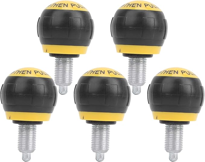Joyzan Pull Pin Spring Knob, Exercise Bike M16 Pop Locking Screw Adjustment Release Fitness Universal Height Adjust Grip Replacement Equipment Training Machines Stationary Bicycle Weight Bench 5PCS