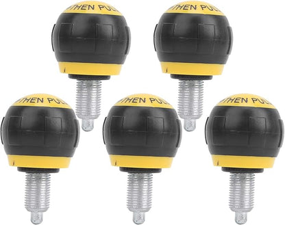 Joyzan Pull Pin Spring Knob, Exercise Bike M16 Pop Locking Screw Adjustment Release Fitness Universal Height Adjust Grip Replacement Equipment Training Machines Stationary Bicycle Weight Bench 5PCS