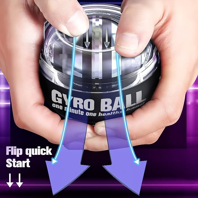 Wrist Trainer Ball Auto-Start Wrist Strengthener Gyroscopic Forearm
