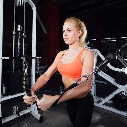 BESPORTBLE Fitness Pulley Cable Tricep Rope Chest Expander Cables Strength Muscle Training Cable Machine Attachment for Home Gym
