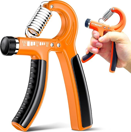 FitBeast Grip Strengthener Forearm Strengthener, Adjustable Hand Grip Strengthener for Strength Training & Rehabilitation, 10-132 lbs Resistance, Ideal for Athletes and Physical Therapy (1 Piece)