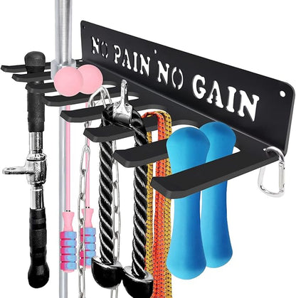 Gym Home Rack 8 Hook Heavy-Duty Wall-mounted Organizer