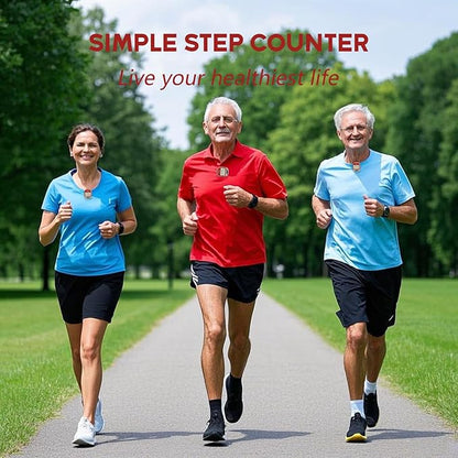 PINGKO Outdoor Multi-Function Portable Sport Pedometer Step/Distance/Calories/Counter