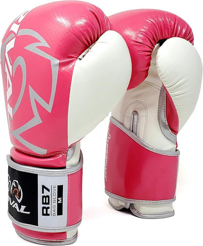 RIVAL Boxing RB7 Fitness Plus Bag Gloves, Ergo Strap System and High-Density Layered Padding for Heavy Bag and Mitt Work
