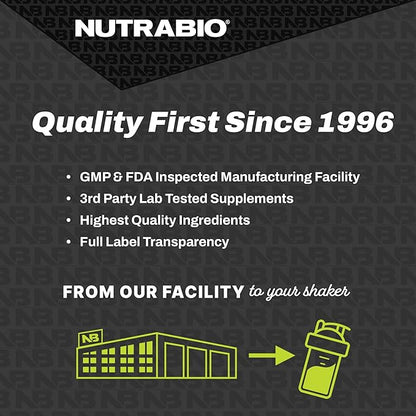 NutraBio – EAA Pure – 9 Amino Acids – Muscle Repair and Recovery, 30 Servings, Grape Berry Crush – Pre or Post Workout – All Day Recovery