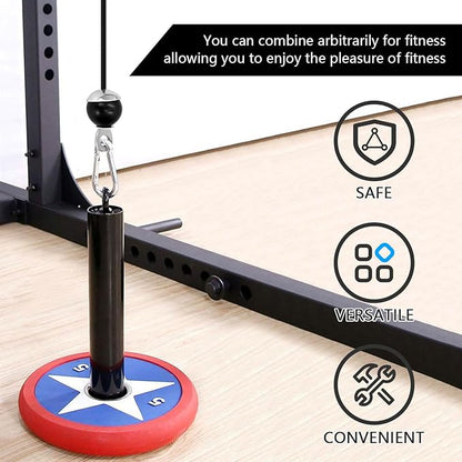 Taeku Fitness Pulley Cable, Heavy-Duty 6mm Steel Wire Rope for Home Gym, Adjustable Replacement Cable for Weightlifting, LAT Pulldown, and Cable Machine Accessories