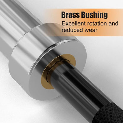 Olympic Barbell Weight Bar for Weightlifting 7ft/6ft/5ft for 500lbs/400lbs/330lbs Weight