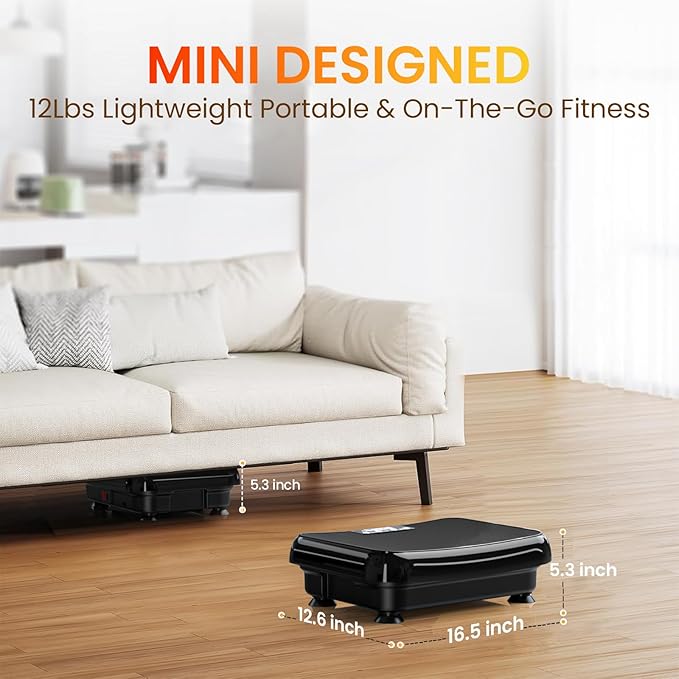 Vibration Plate Exercise Machine: TISSCARE Vibrating Plates for Lymphatic Drainage and Weight Loss, 300Lbs Capacity Full Body Power Shake Workout Platform for Home Cardio Fitness