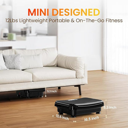Vibration Plate Exercise Machine: TISSCARE Vibrating Plates for Lymphatic Drainage and Weight Loss, 300Lbs Capacity Full Body Power Shake Workout Platform for Home Cardio Fitness
