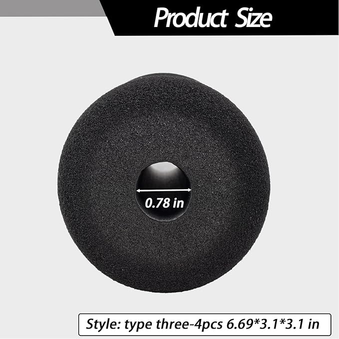 Protective Pads Cushion (6.69*3.1*3.1 in), Soft Foam Padding Sponge Rollers for for Exercise Equipment，Workout Machine-Sit ups, Barbell Bench