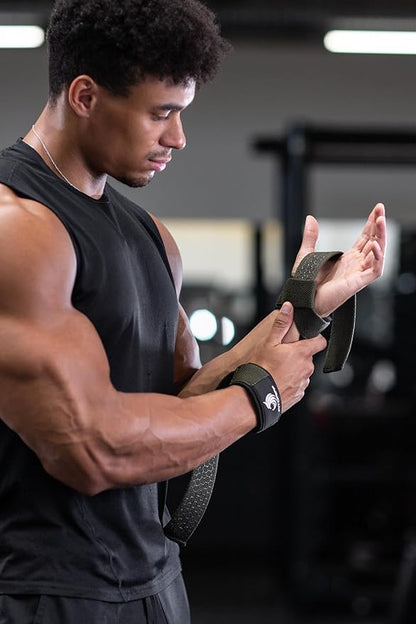 Fitgriff® Lifting Wrist Straps for Weightlifting, Gym, Deadlift, Workout (Made of Premium Cotton & Padded) - Men & Women