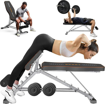 KUYOU Weight Bench 2 in 1 Workout
