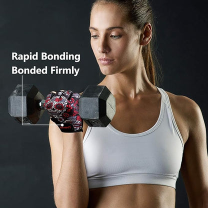 Workout Gloves for Women Men - Weight Lifting Gloves with Full Palm Protection & Extra Grip for Women Gym, Weightlifting, Weight Lift, Rowing, Exercise, Sport, Cycling