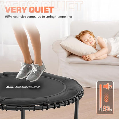 BCAN 450/550 LBS Foldable Mini Trampoline 40"/48"/50" Fitness
