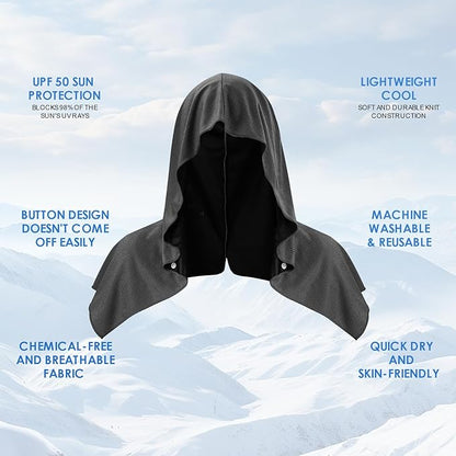 3 Pack Cooling Hoodie Towels for Neck and Face 50 Sun
