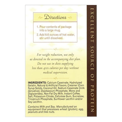 Nutmeg State Nutrition HealthyWise - High Protein Diet Drink - Weight Loss Cappuccino - 15g Protein - Low Calorie - Low Carb - Low Sugar - 7 Servings Per Box (Vanilla Cappuccino)